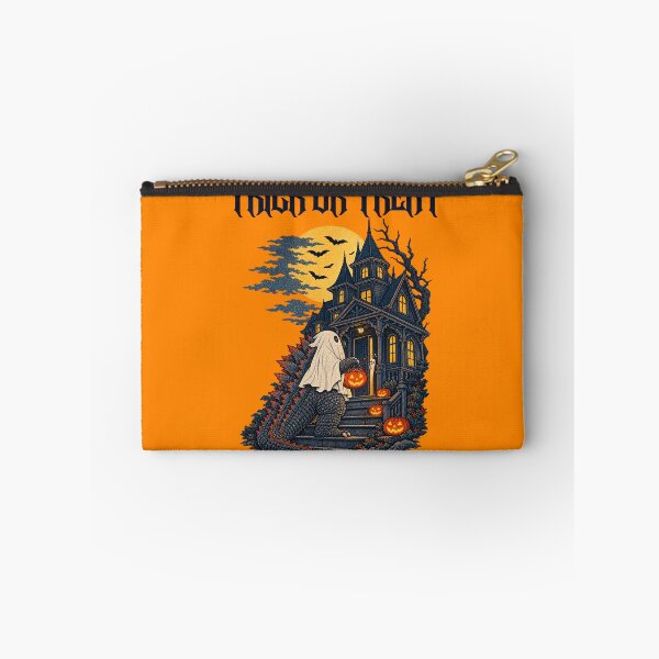 Item preview, Kaiju Monster Trick or Treat Haunted House Illustration designed and sold by DjFreeq.