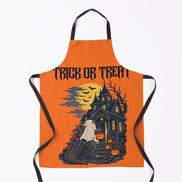 Item preview, Kaiju Monster Trick or Treat Haunted House Illustration designed and sold by DjFreeq.