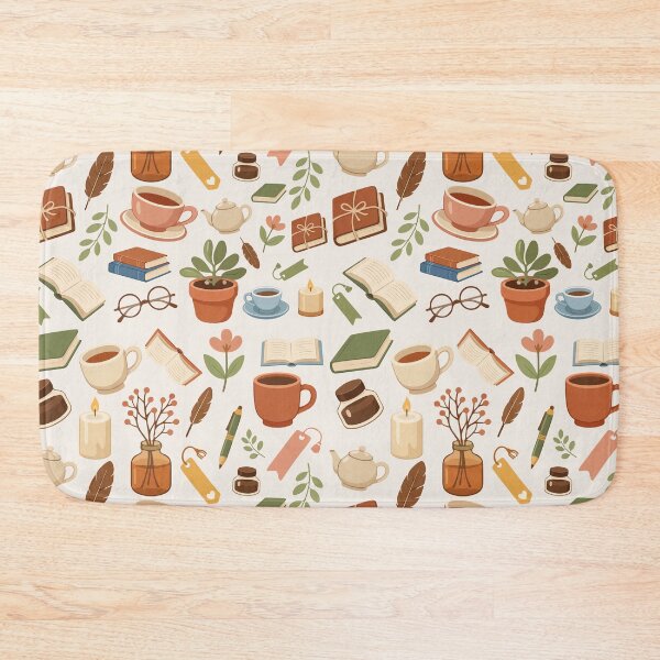Item preview, Cozy Reading Tea Books Pattern  designed and sold by stylishdzign.
