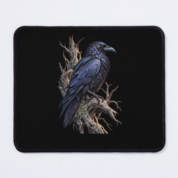 Item preview, Raven Perched on Dead Tree-Black Bird Gothic Wildlife Nature Design designed and sold by RockitBaby.