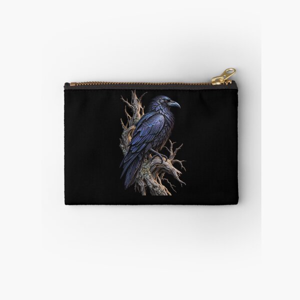 Item preview, Raven Perched on Dead Tree-Black Bird Gothic Wildlife Nature Design designed and sold by RockitBaby.