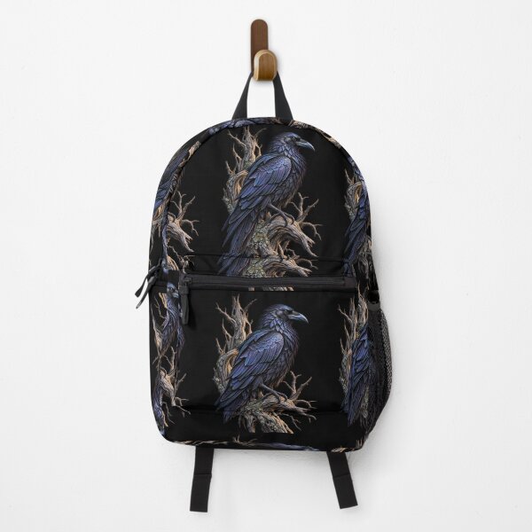 Item preview, Raven Perched on Dead Tree-Black Bird Gothic Wildlife Nature Design designed and sold by RockitBaby.