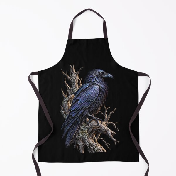 Item preview, Raven Perched on Dead Tree-Black Bird Gothic Wildlife Nature Design designed and sold by RockitBaby.