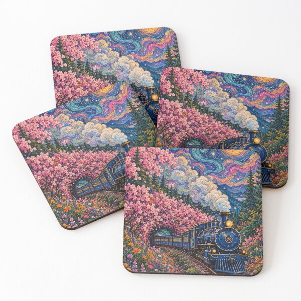 Item preview, Blossom Express Through the Mountain designed and sold by marbelelunar.