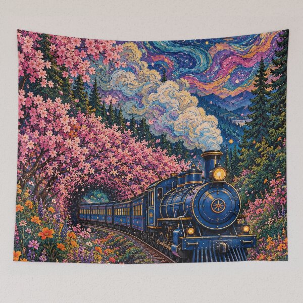 Item preview, Blossom Express Through the Mountain designed and sold by marbelelunar.