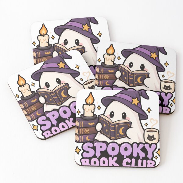 Item preview, Spooky Book Club Cute Ghost Reading designed and sold by Artistprinter.