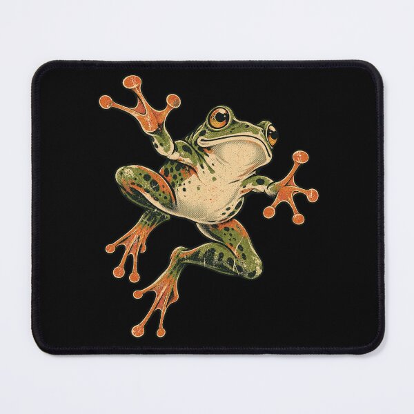Item preview, Retro Frog 90s Distressed Amphibian Graphic Art designed and sold by AmiGraph.