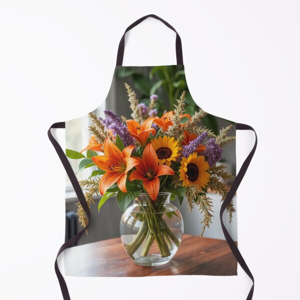 Item preview, Sunflower and Orange Lily Bouquet - Floral Decor designed and sold by nhk999.