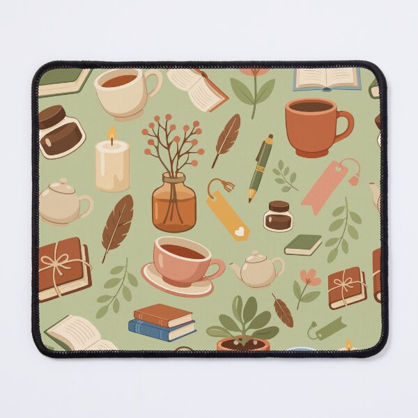 Item preview, Cozy Reading Tea Books Pattern  designed and sold by stylishdzign.