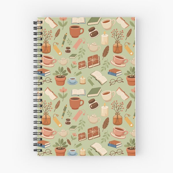 Item preview, Cozy Reading Tea Books Pattern  designed and sold by stylishdzign.
