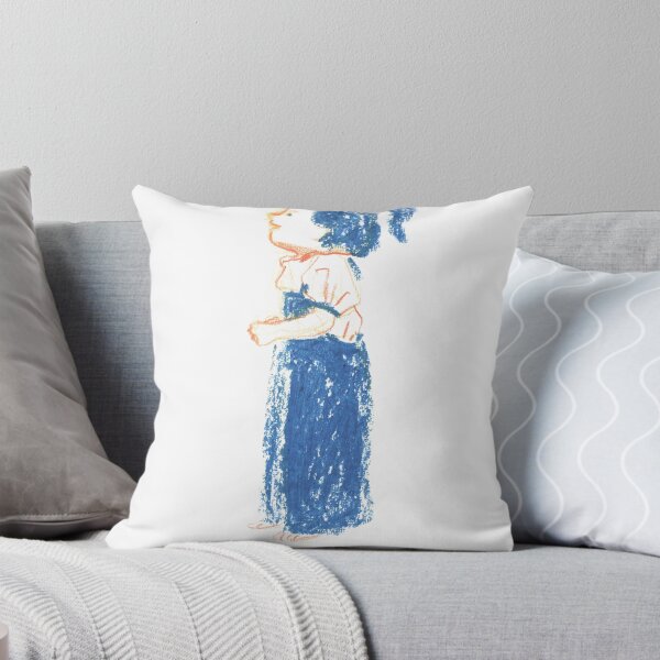Item preview, Girl in Blue Dress Looking Up designed and sold by Ajahakodoma.