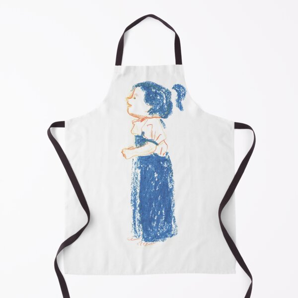 Item preview, Girl in Blue Dress Looking Up designed and sold by Ajahakodoma.