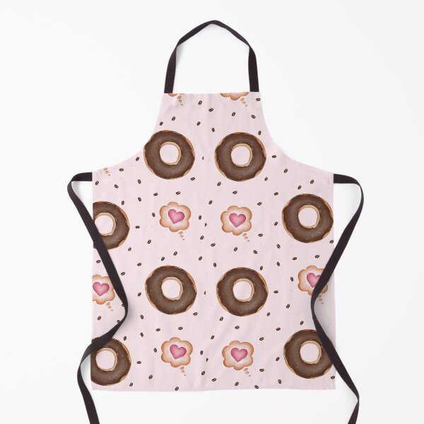 Item preview, Cozy Chocolate Donut and Coffee Bean Seamless Pattern designed and sold by DigiBlossom.