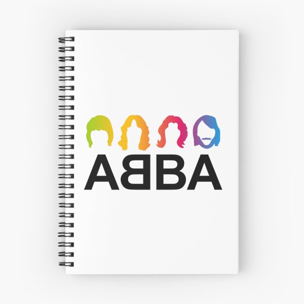 Item preview, ABBA Colorful Silhouette Retro Logo Design designed and sold by SleepyKitties90.