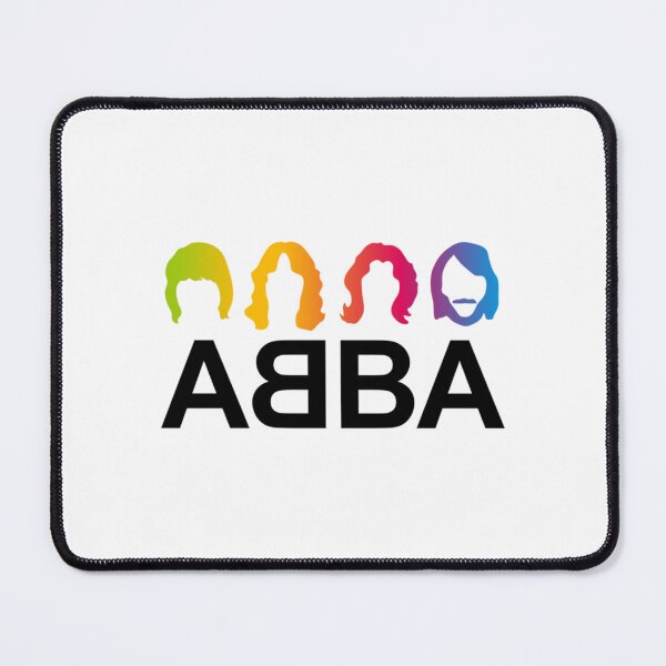Item preview, ABBA Colorful Silhouette Retro Logo Design designed and sold by SleepyKitties90.