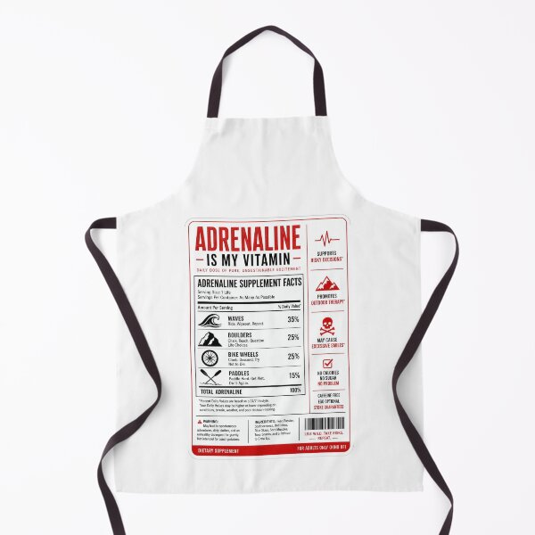 Item preview, Adrenaline Is My Vitamin – Funny Action Sports Supplement Label Tee Sticker Gift designed and sold by sharifex.