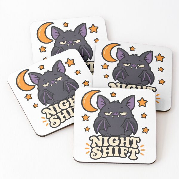 Item preview, Night Shift Chubby Bat Cute Halloween Shirt designed and sold by PhelipeCasanova.