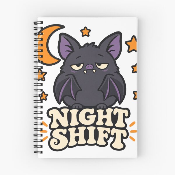 Item preview, Night Shift Chubby Bat Cute Halloween Shirt designed and sold by PhelipeCasanova.