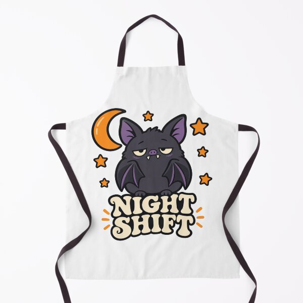 Item preview, Night Shift Chubby Bat Cute Halloween Shirt designed and sold by PhelipeCasanova.