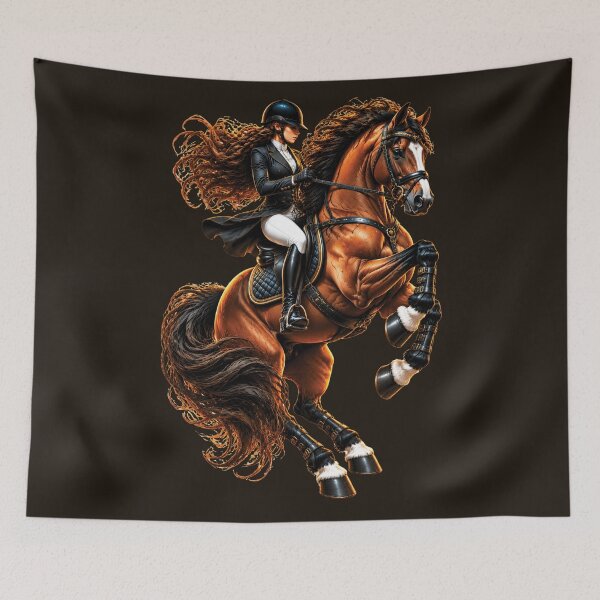 Item preview, Elegant Horse Rider Equestrian Premium Design designed and sold by M. Mamdouh Artworks.