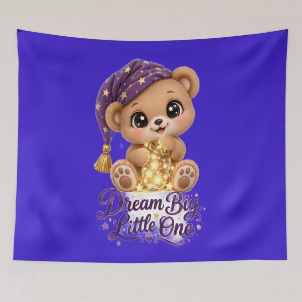 Item preview, VLLC Dream Big Little One Cute Baby Teddy Bear Art designed and sold by VICTORY LIBERTY .