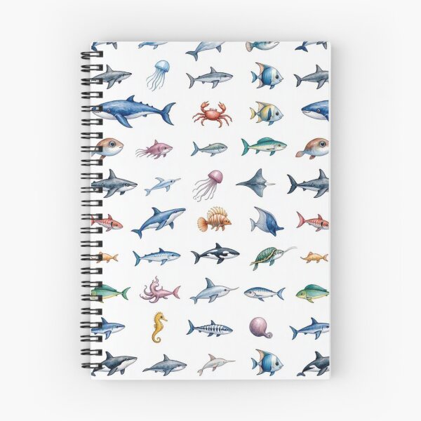 Item preview, Under the Sea Pattern – Cute Watercolor Marine Life designed and sold by SimonasPeace.