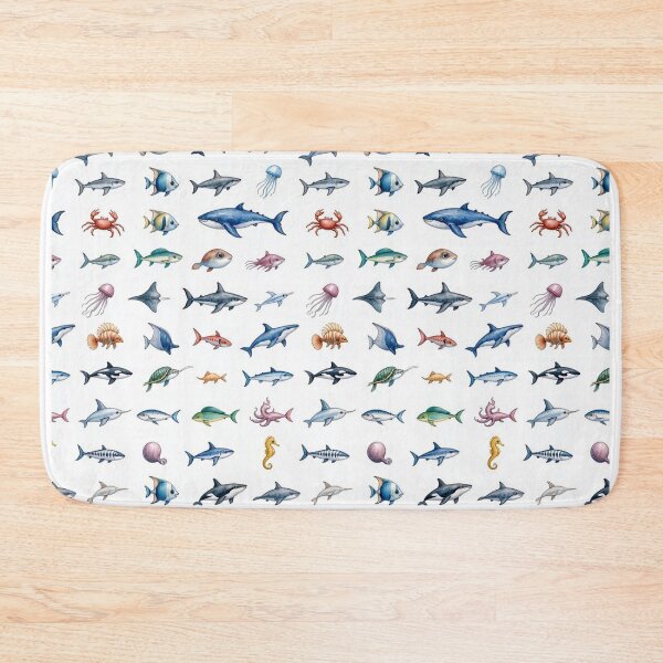 Item preview, Under the Sea Pattern – Cute Watercolor Marine Life designed and sold by SimonasPeace.