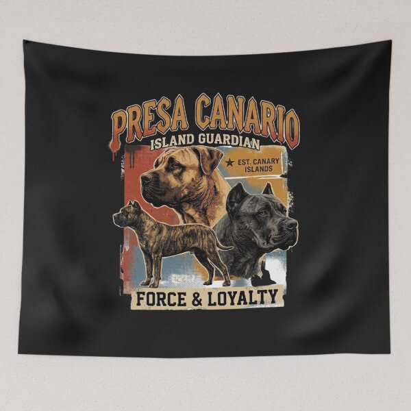 Item preview, Presa Canario Vintage 90s Bootleg | Force & Loyalty Dog Graphic designed and sold by EfectoCreativo.