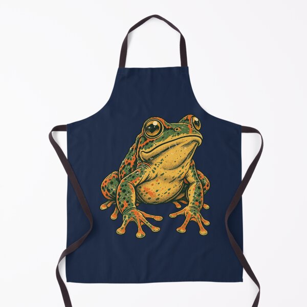 Item preview, Vintage Frog Portrait 90s Distressed Halftone Art designed and sold by AmiGraph.