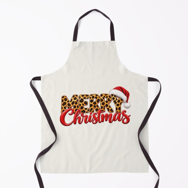 Item preview, Leopard Christmas partial Typography with Santa Hat PNG designed and sold by annenambiro.