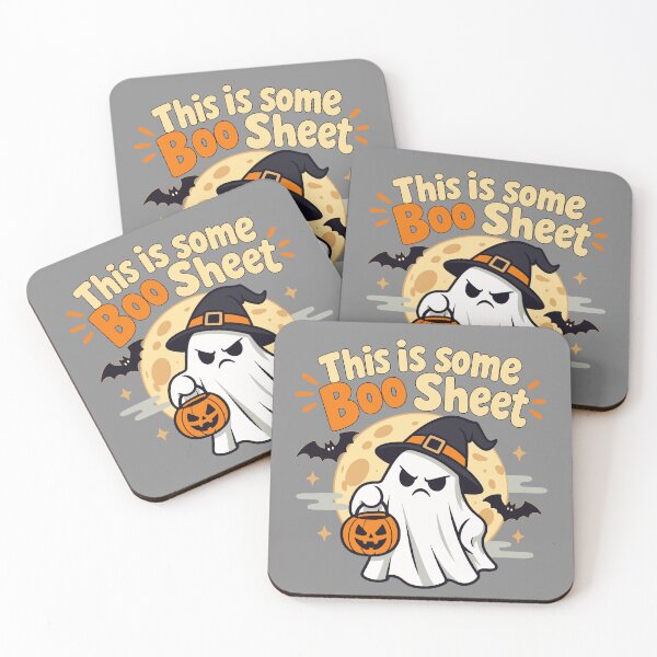 Item preview, Upset Ghost Boo Sheet Halloween Witch-Hat Jack-O-Lantern designed and sold by ALCOSHIRTS OFFICIAL.