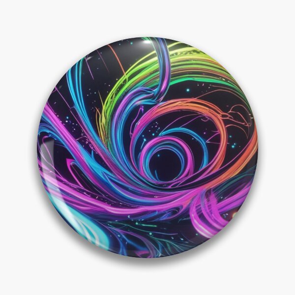Item preview, Neon Rainbow Vortex – Vibrant Abstract Energy Wave Design. designed and sold by fbtrisha.