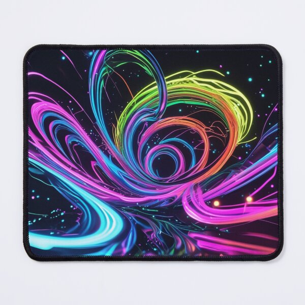 Item preview, Neon Rainbow Vortex – Vibrant Abstract Energy Wave Design. designed and sold by fbtrisha.