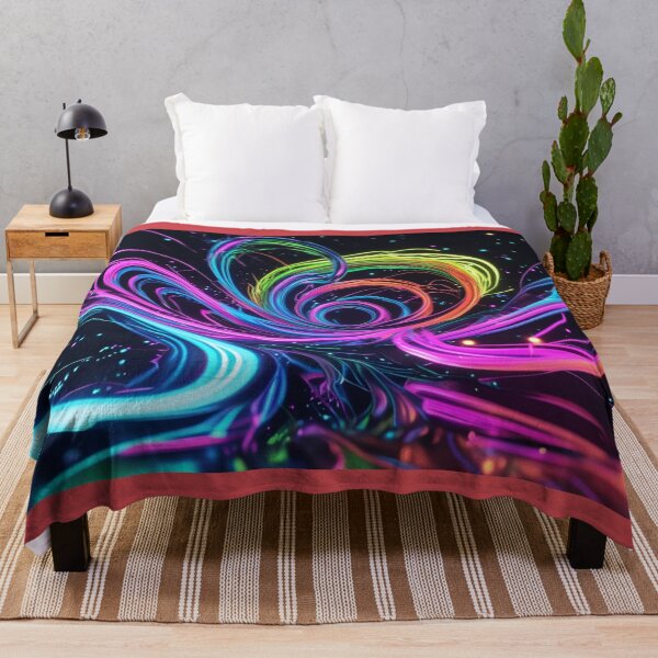 Item preview, Neon Rainbow Vortex – Vibrant Abstract Energy Wave Design. designed and sold by fbtrisha.