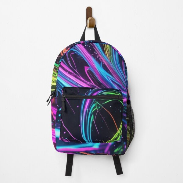 Item preview, Neon Rainbow Vortex – Vibrant Abstract Energy Wave Design. designed and sold by fbtrisha.