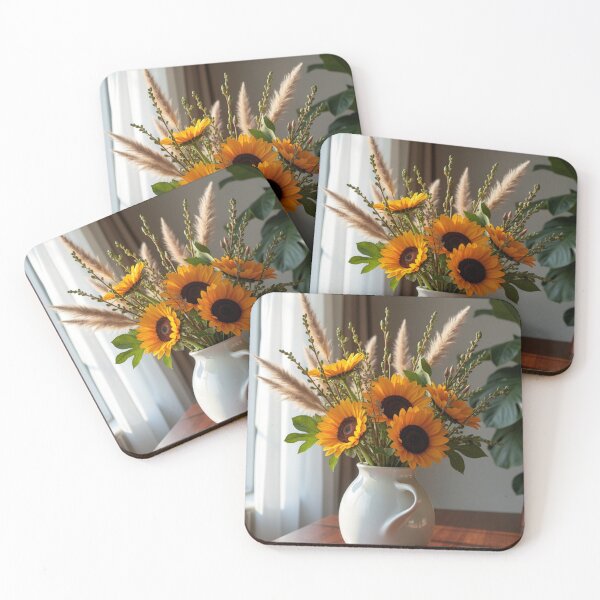Item preview, Sunflower Bouquet - Rustic Farmhouse Botanical Art designed and sold by nhk999.