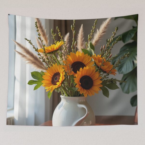 Item preview, Sunflower Bouquet - Rustic Farmhouse Botanical Art designed and sold by nhk999.