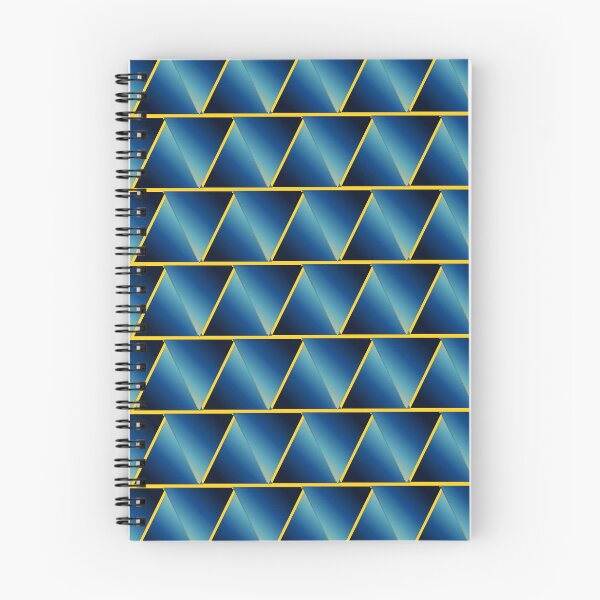 Item preview, Geometric Blue and Gold Triangles Abstract Pattern designed and sold by István Beresnyák.