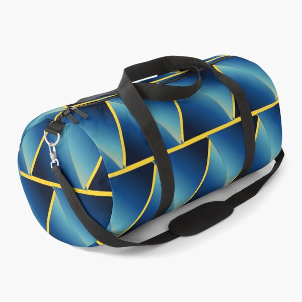 Item preview, Geometric Blue and Gold Triangles Abstract Pattern designed and sold by István Beresnyák.