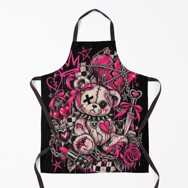 Item preview, Pink Grunge Teddy Bear – Punk Cute Alternative Design designed and sold by MetaModel Editions.