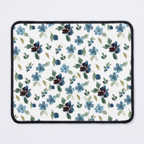 Item preview, Classic Indigo Blue Wildflowers Seamless Pattern - Modern Botanical Decor designed and sold by Orly Fuchs Galchen.