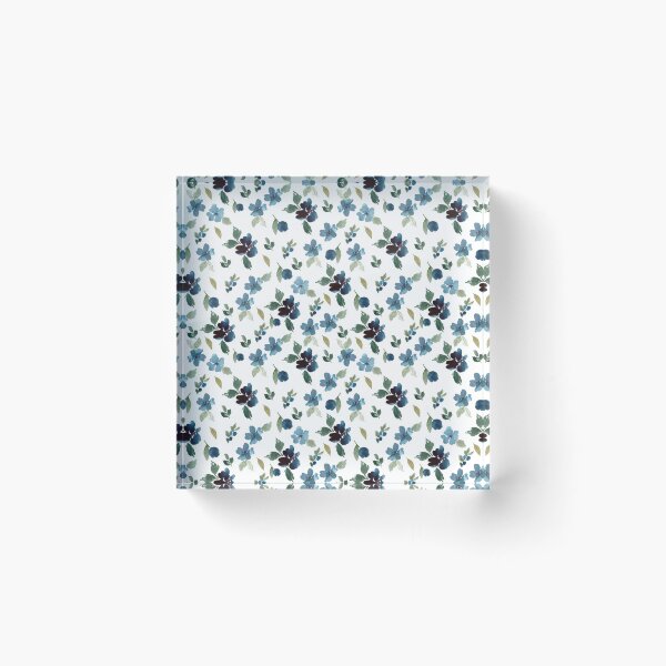 Item preview, Classic Indigo Blue Wildflowers Seamless Pattern - Modern Botanical Decor designed and sold by Orly Fuchs Galchen.