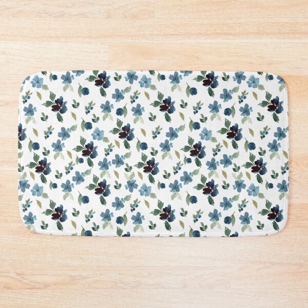 Item preview, Classic Indigo Blue Wildflowers Seamless Pattern - Modern Botanical Decor designed and sold by Orly Fuchs Galchen.
