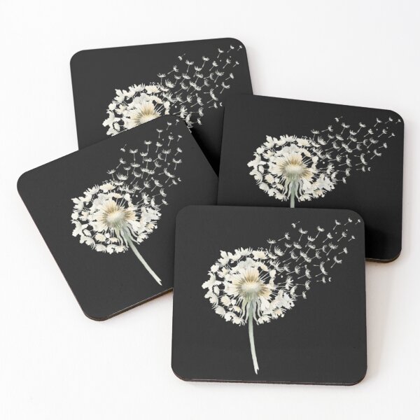 Item preview, Elegant White Dandelion Watercolor Blow Wind Art designed and sold by bvdesignart.