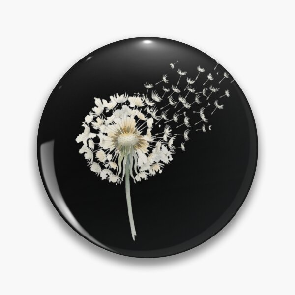 Item preview, Elegant White Dandelion Watercolor Blow Wind Art designed and sold by bvdesignart.