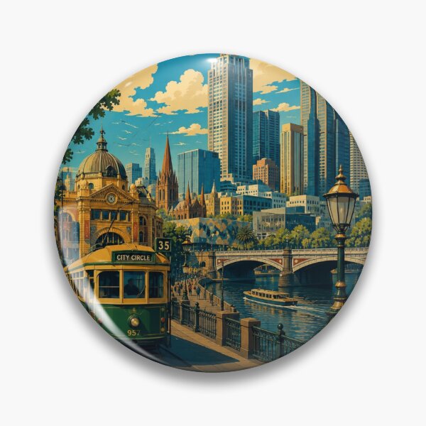 Item preview, Melbourne - A Nostalgic Ride Along The Yarra River designed and sold by iamdesigns14.