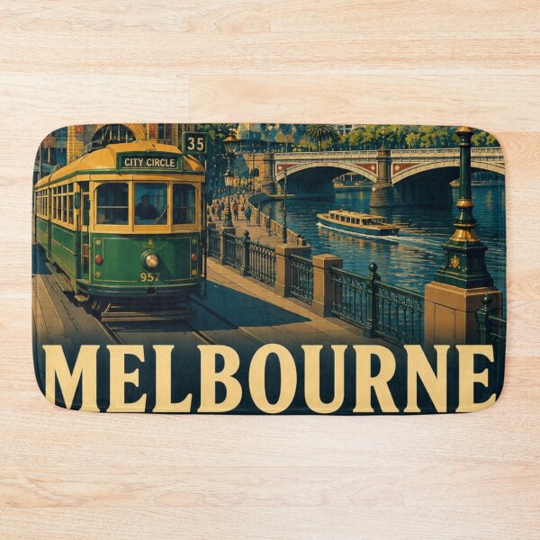 Item preview, Melbourne - A Nostalgic Ride Along The Yarra River designed and sold by iamdesigns14.