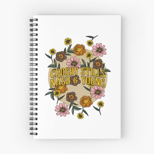 Artikelvorschau, Crosby Stills Nash Young Floral Design entworfen und verkauft von SleepyKitties90.