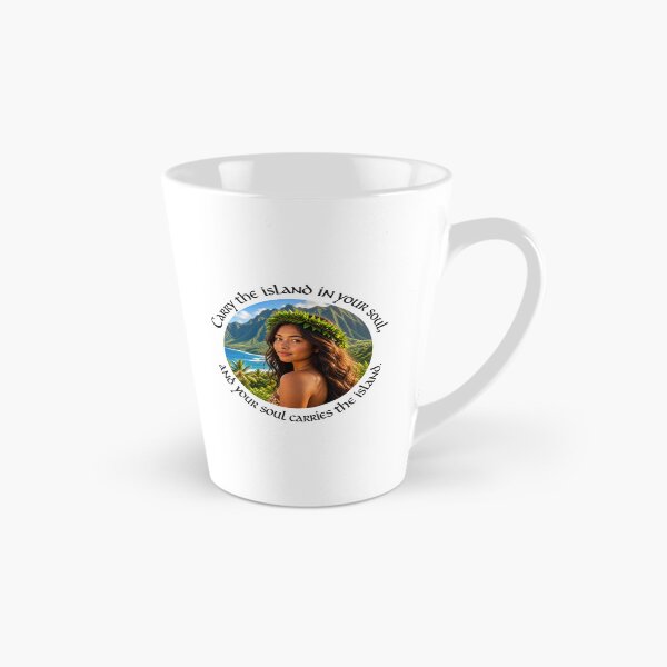 Item preview, Polynesian Heritage Proverb - Carry the island in your soul | Pacific Art designed and sold by ShakaLife.org.