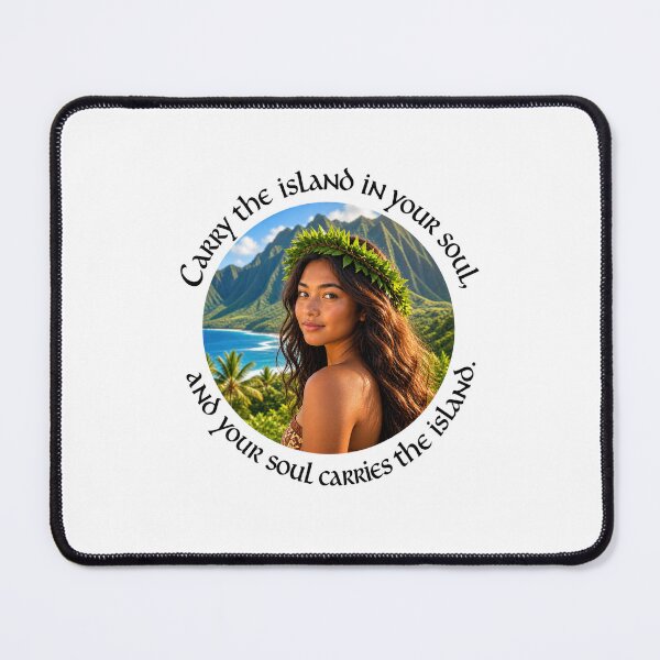 Item preview, Polynesian Heritage Proverb - Carry the island in your soul | Pacific Art designed and sold by ShakaLife.org.